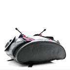 Soft GG Supreme Monogram Calfskin Web Double Buckle Backpack Black