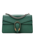 Pebbled Calfskin Small Dionysus Shoulder Bag Emerald