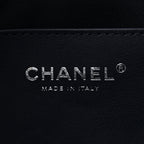 Metallic Caviar Quilted Mini Chanel 25 Handbag Dark Blue