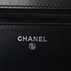 Caviar Quilted Boy Wallet On Chain WOC Black
