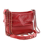 Aged Calfskin Quilted New Medium Gabrielle Hobo Red