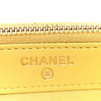 Caviar Quilted CC Filigree Clutch With Chain Yellow