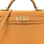 Chevre Chamkila Mini Kelly Sellier 20 Jaune D'or