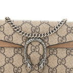 GG Supreme Monogram Super Mini Dionysus Shoulder Bag Taupe