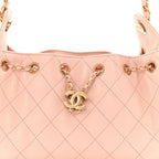Caviar Quilted Mini Chanel 25 Handbag Light Pink