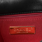 Lambskin Quilted Medium Chanel 19 Flap Black