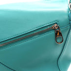 Nappa Lambskin Small Featherlight Puzzle Bag Aquamarine