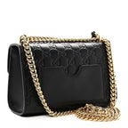 Guccissima Small Padlock Shoulder Bag Black