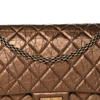 Metallic Aged Calfskin Quilted 2.55 Reissue 226 Flap Bronze