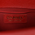 Caviar Quilted Small Boy Flap Red