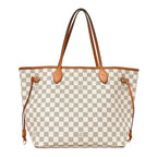 Damier Azur Neo Neverfull MM Rose Ballerine