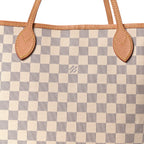 Damier Azur Neo Neverfull MM Rose Ballerine
