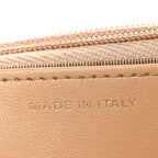 Caviar Quilted Wallet on Chain WOC Beige