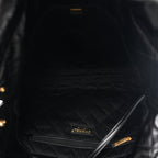 Shiny Calfskin Quilted Chanel 22 Black