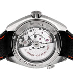 Stainless Steel Calfskin 43mm Seamaster Planet Ocean GMT Co-Axial Chronometer Automatic Watch Black 232.32.44.22.01.002