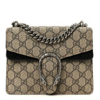 GG Supreme Monogram Mini Dionysus Shoulder Bag Black
