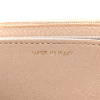 Pearly Lambskin Quilted Charms Wallet On Chain WOC Beige