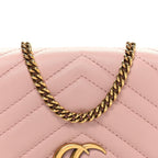 Calfskin Matelasse GG Marmont Mini Bag  Perfect Pink