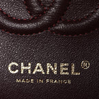 Lambskin Quilted Small Double Flap Black