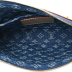 LV X TM Monogram Denim Cerises Pochette Accessories Blue