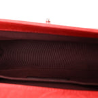 Crumpled Lambskin Small Studded Boy Flap Red