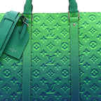 Taurillon Illusion Keepall Tote Bleu Vert