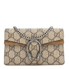 GG Supreme Monogram Super Mini Dionysus Shoulder Bag Taupe