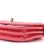 Lambskin Quilted Mini Trendy CC Wallet On Chain WOC Pink