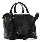 Calfskin Embossed Mini Cube Speedy Black