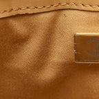 Suede Quilted Mini Chanel 25 Handbag Beige