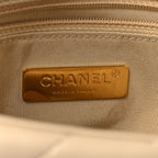 Lambskin Quilted Medium Chanel 19 Flap Beige
