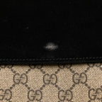 GG Supreme Monogram Medium Dionysus Shoulder Bag Black