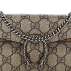 GG Supreme Monogram Super Mini Dionysus Shoulder Bag Taupe