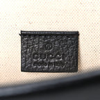 Dollar Calfskin Enamel Small Dionysus Shoulder Bag Black Electric Blue