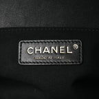 Lambskin Quilted Medium Boy Flap Black