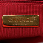 Shiny Goatskin Quilted Medium Chanel 19 Flap Black