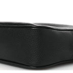 Pebbled Calfskin Small Soho Disco Bag Black
