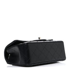 Lambskin Quilted Mini Rectangular Flap Black