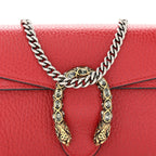 Calfskin Super Mini Dionysus Shoulder Bag Hibiscus Red
