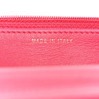 Tweed Calfskin Signe Wallet On Chain WOC Black Pink Orange
