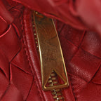 Nappa Intrecciato Mini Jodie Dark Red