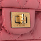 Aged Calfskin Quilted 2.55 Reissue Flap Belt Bag Pink