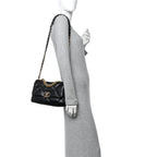 Lambskin Quilted Medium Chanel 19 Flap Black