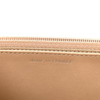 Caviar Quilted Wallet on Chain WOC Beige