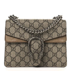 GG Supreme Monogram Mini Dionysus Shoulder Bag Taupe