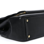 Caviar Quilted Large Business Affinity Flap Black