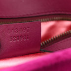 Velvet Matelasse Small GG Marmont Shoulder Bag Fuchsia Violet Cyclamen