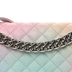 Caviar Quilted Medium Cuba Rainbow Boy Flap Multicolor