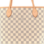 Damier Azur Neo Neverfull MM Rose Ballerine