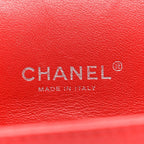 Caviar Quilted Maxi Double Flap Red